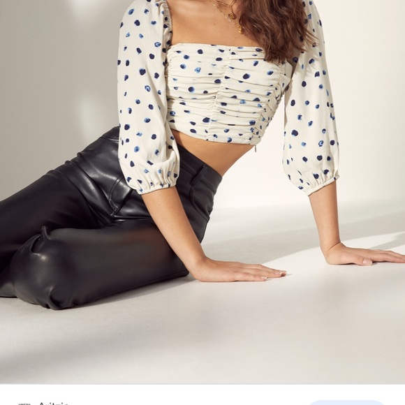 Zara laces top with pearl brad new - Picture 3 of 6